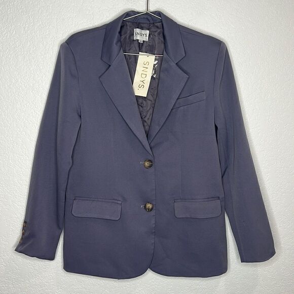 NWT SNDYS x Revolve Axel Blazer Blue Lavender XS - Picture 2 of 16